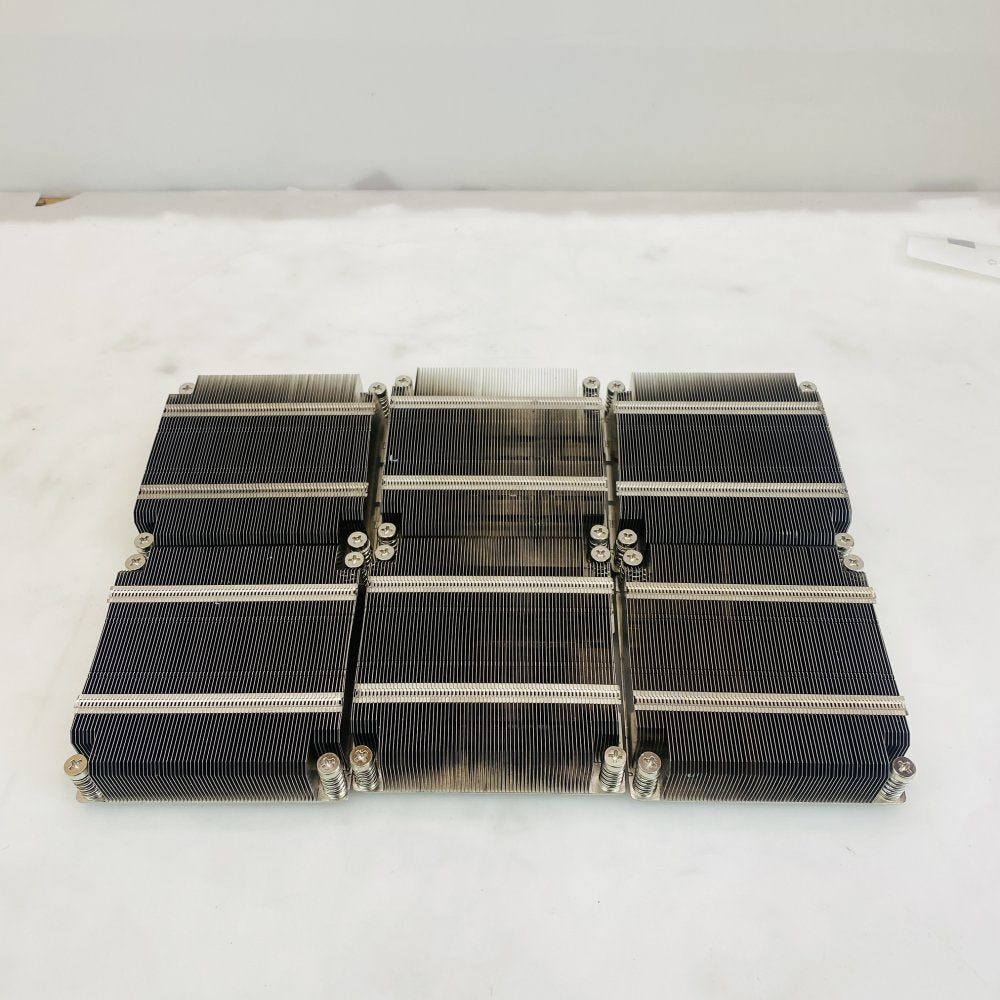 Large 6-Block Aluminum Finned Heatsink Assembly for CPU/GPU LGA 3647 Grade A