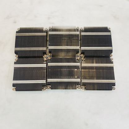 Large 6-Block Aluminum Finned Heatsink Assembly for CPU/GPU LGA 3647 Grade A