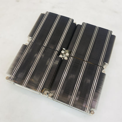Quad CPU LGA 3647 Heatsink Assembly Copper Base Server Cooling Grade A