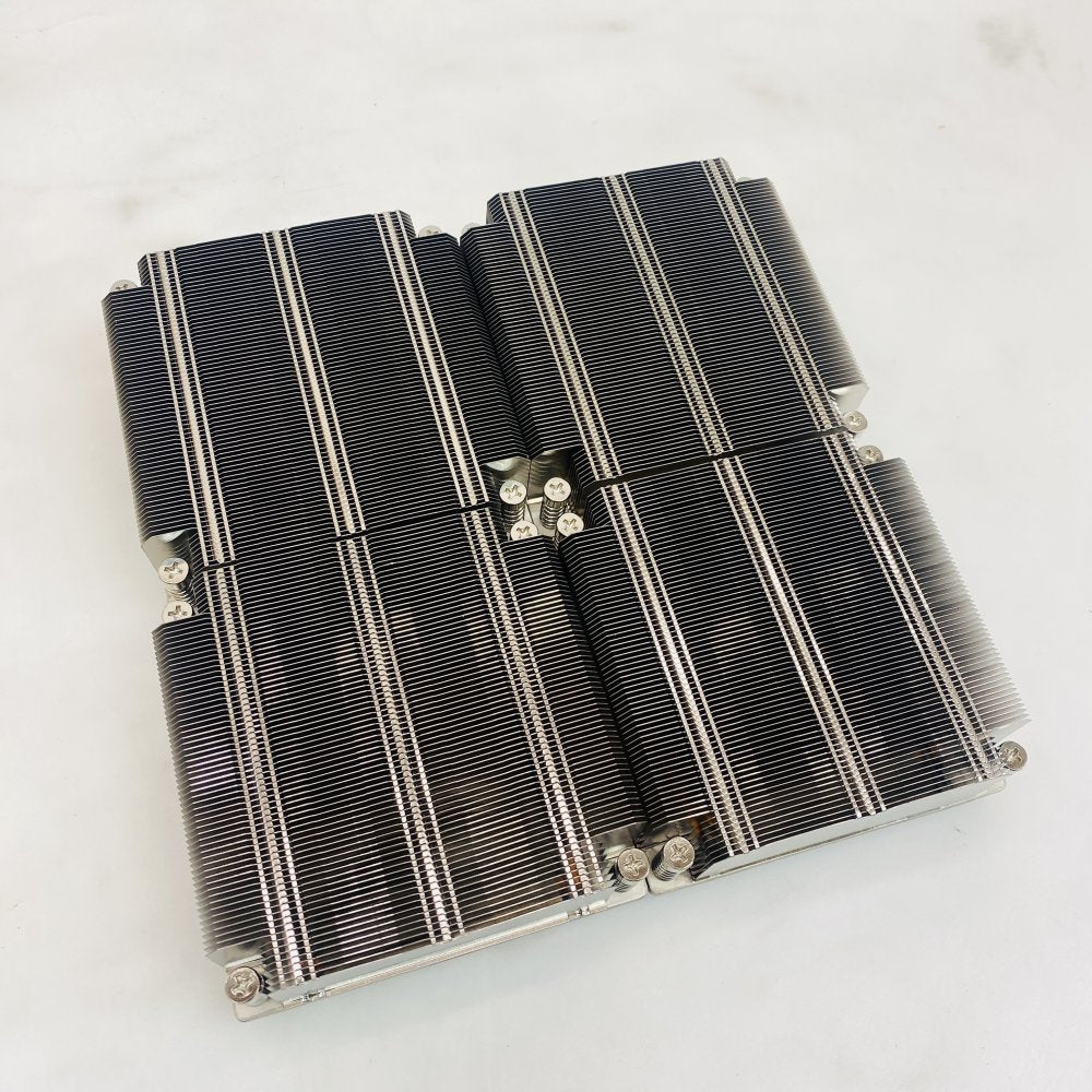 Quad CPU LGA 3647 Heatsink Assembly Copper Base Server Cooling Grade A