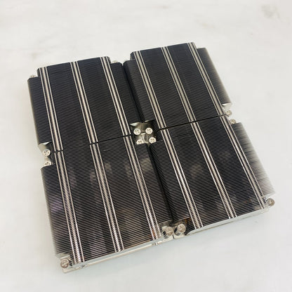 Quad CPU LGA 3647 Heatsink Assembly Copper Base Server Cooling Grade A