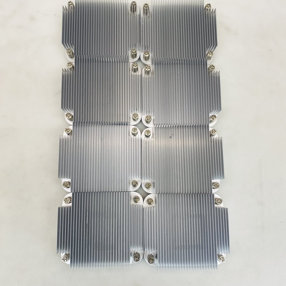 Aluminum CPU LGA 3647 Narrow Heatsink 6x with Spring Mounts Grade A