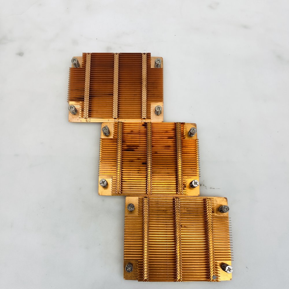 Copper CPU LGA 4189 Heatsinks Triple Module Cold Plate Assemblies Grade A