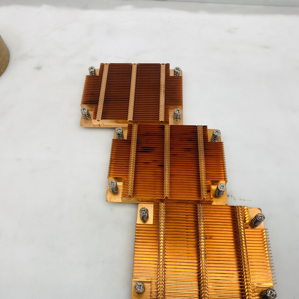 Copper CPU LGA 4189 Heatsinks Triple Module Cold Plate Assemblies Grade A