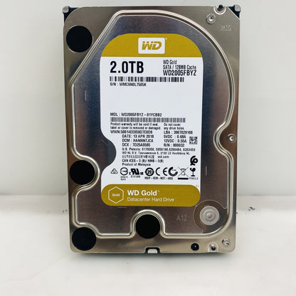 WD Gold WD2005FBYZ 2TB SATA 3.5in Datacenter Hard Drive Grade A