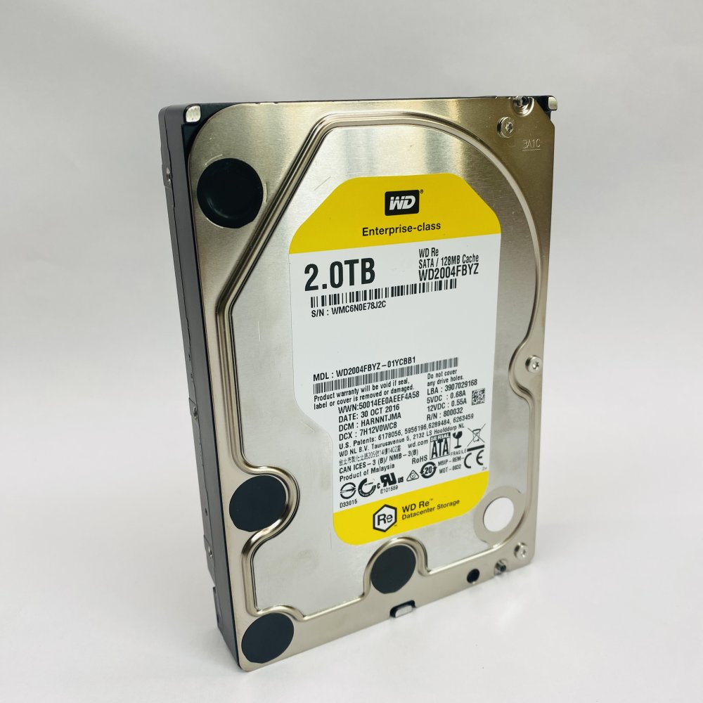 WD Re 2TB Enterprise-Class SATA HDD WD2004FBYZ 128MB Cache Datacenter Grade A