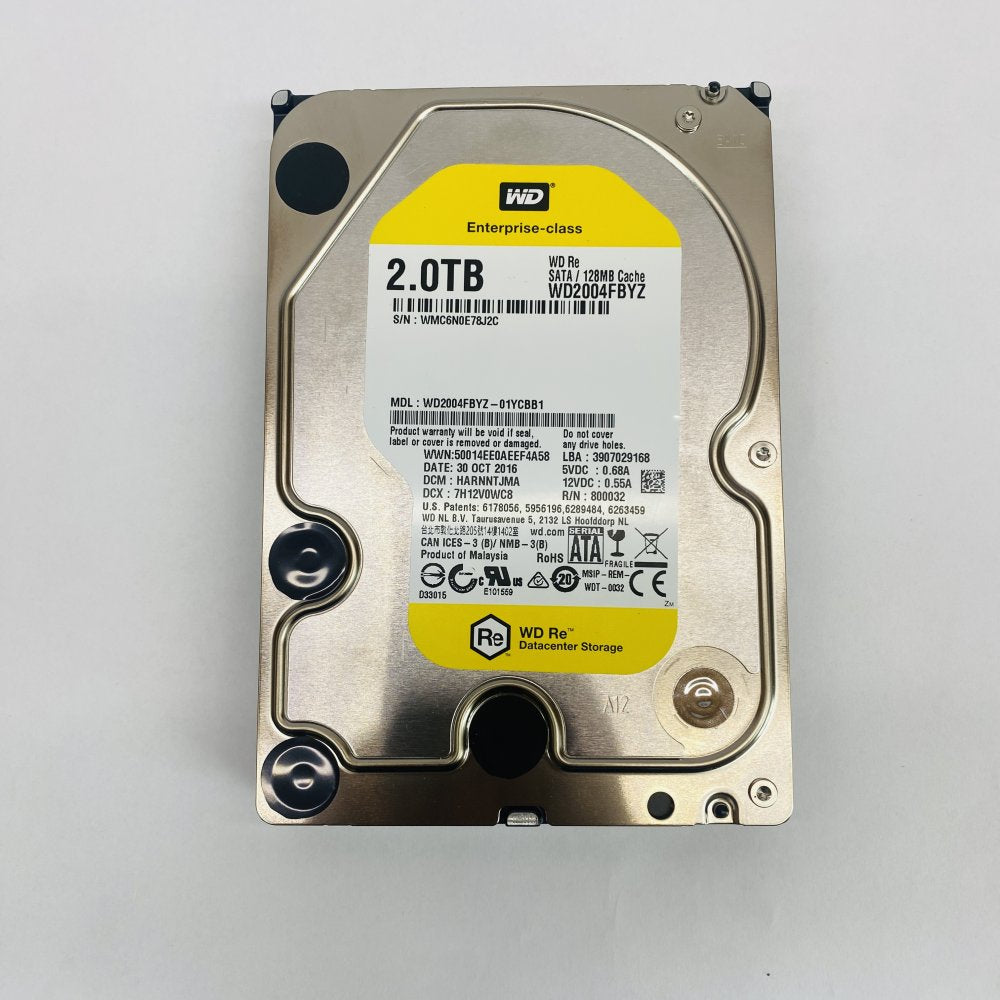 WD Re 2TB Enterprise-Class SATA HDD WD2004FBYZ 128MB Cache Datacenter Grade A