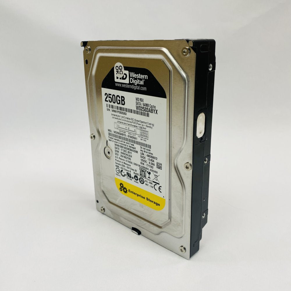 Western Digital WD2503ABYX WD RE4 250GB SATA 64MB Cache Enterprise HDD Grade A
