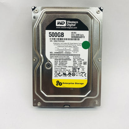 WD Western Digital WD5003ABYX 500GB RE4 SATA 3.5in Enterprise HDD Grade A