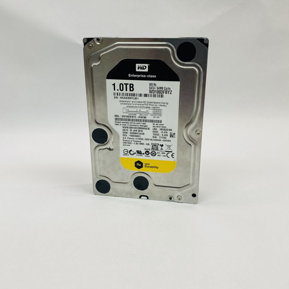 WD 1TB Re WD1003FBYZ 3.5in SATA Enterprise HDD 64MB Cache Grade A