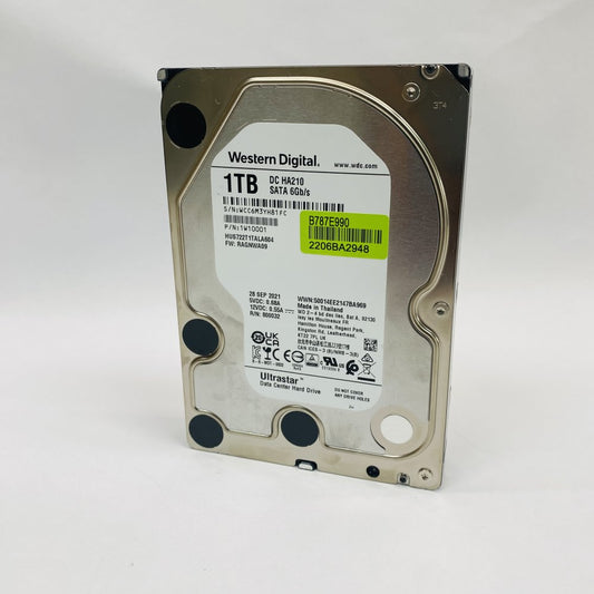 Western Digital Ultrastar DC HA210 1TB SATA 6Gb/s 3.5in Data Center HDD Grade A