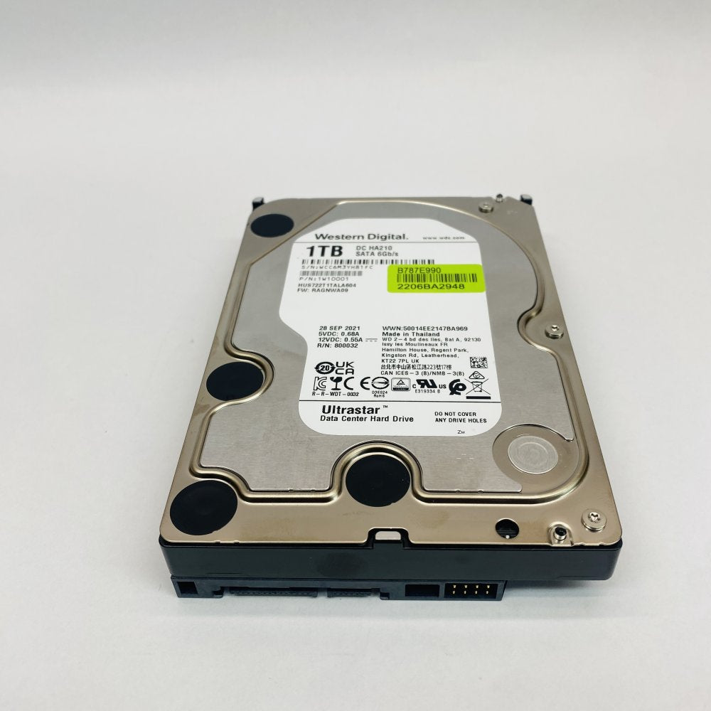 Western Digital Ultrastar DC HA210 1TB SATA 6Gb/s 3.5in Data Center HDD Grade A