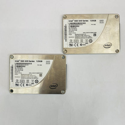 Intel SSD 320 Series 120GB 2.5in SATA 3Gb/s Solid State Drive Lot of 2 Grade A