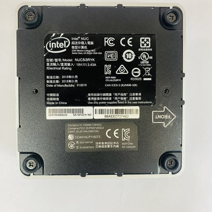 Intel NUC NUC5i3RYK i3-5010U 8GB 233GB SSD Win11 Pro Grade B