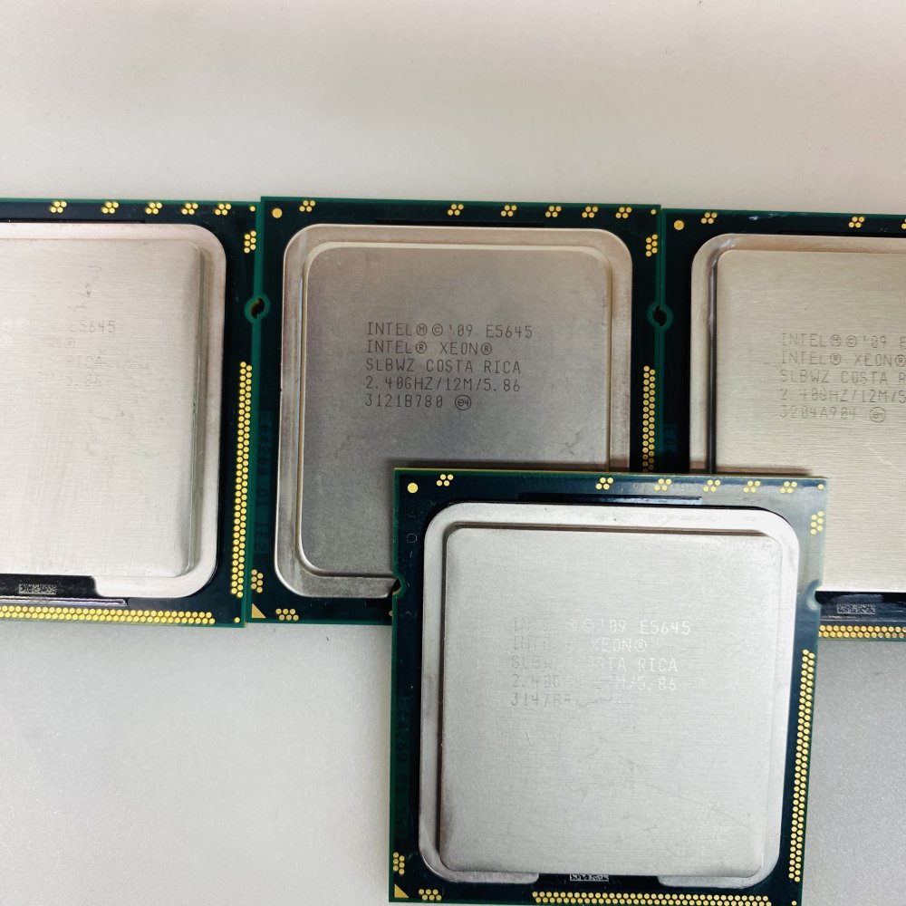 Lot of 5 Intel Xeon E5645 2.40GHz 6-Core CPUs SLBWZ Server Processors Grade A