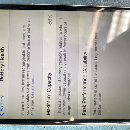 Apple iPhone 6 64GB Silver - Used, Battery 86% Faulty Grade C