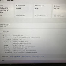 HP ZBook 15 G5 i7-8850H 16GB RAM Quadro P2000 477GB SSD Grade B