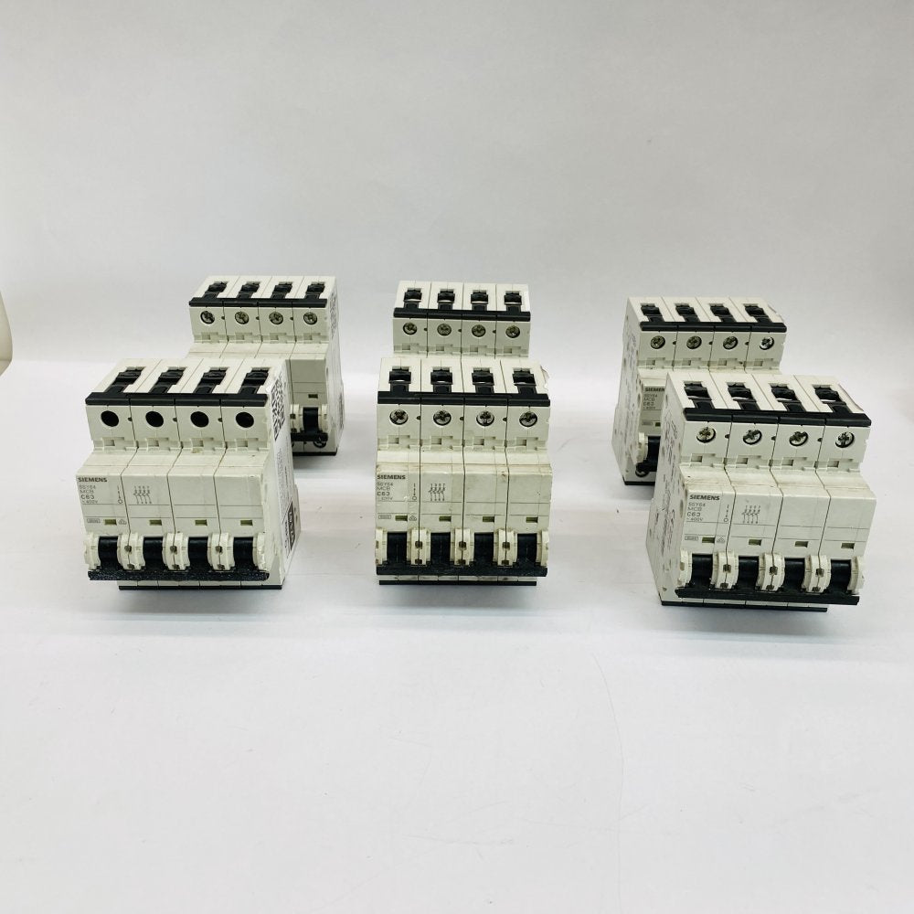 Job Lot: Siemens & Doepke 4 Pole MCB & RCCB Circuit Breakers Industrial 12 Units