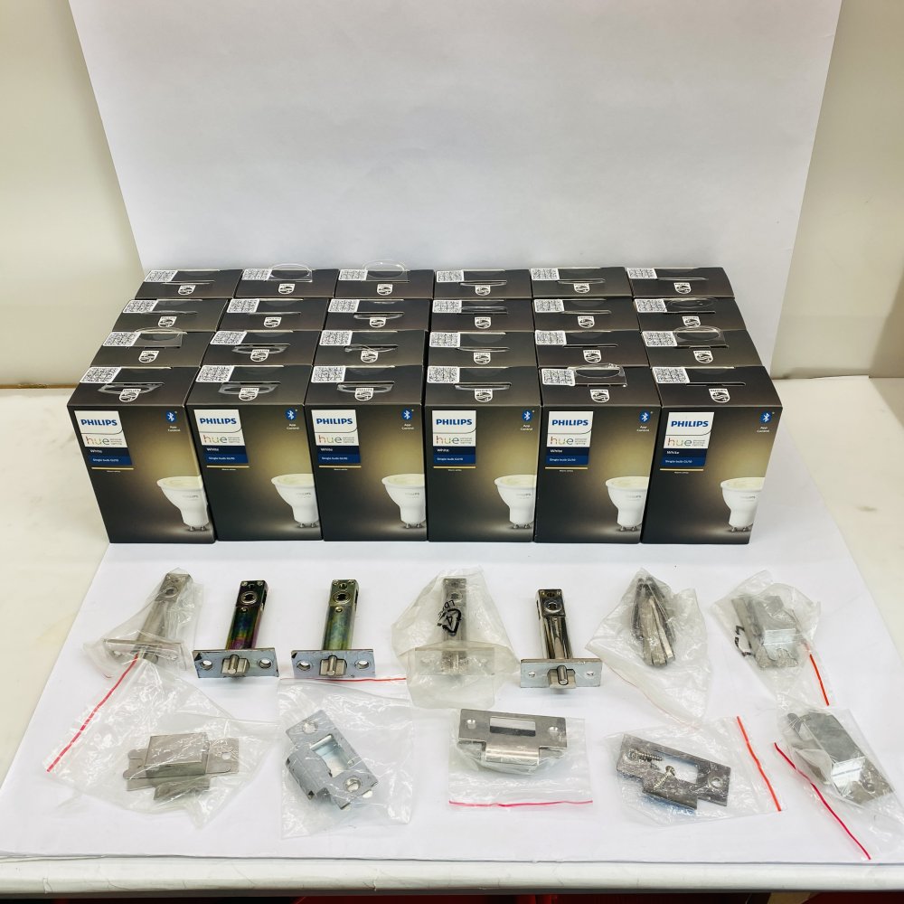 Job Lot: Philips Hue Smart LED GU10 Bulbs 24-Pack & Heavy Duty Door Latches