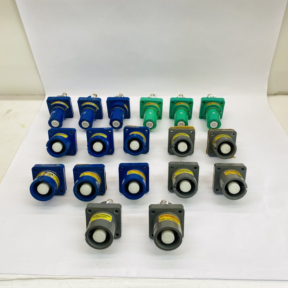 Job Lot: ITT Powerlock 660A 1000VAC Industrial Connectors IP67 Rugged - 18 Units