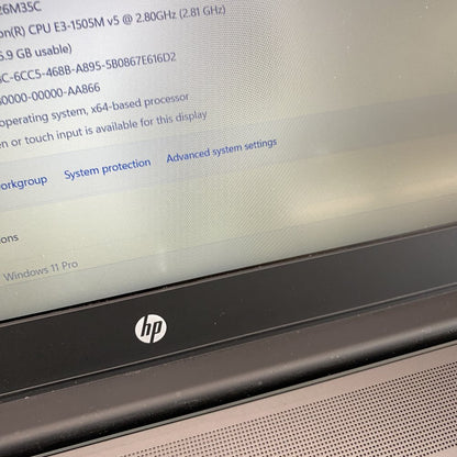 HP ZBook 15 G3 i7 16GB RAM 512GB SSD 1080p Mobile Workstation Win11 Pro Grade D