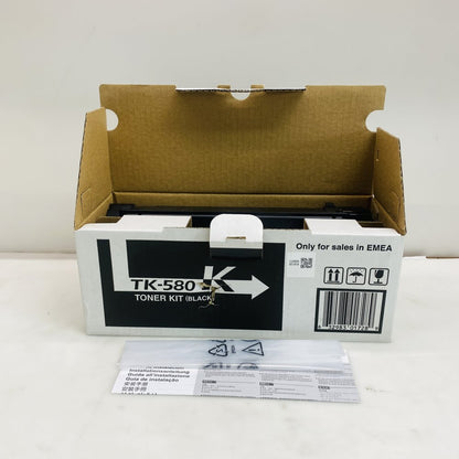Kyocera TK-580K Black Toner Kit for FS-C5150DN / ECOSYS P6021cdn Grade A