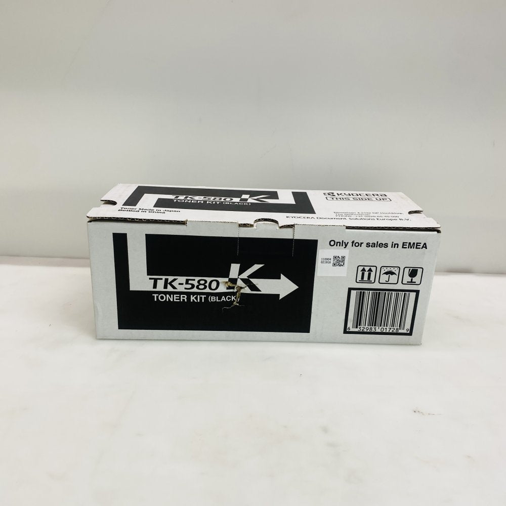 Kyocera TK-580K Black Toner Kit for FS-C5150DN / ECOSYS P6021cdn Grade A