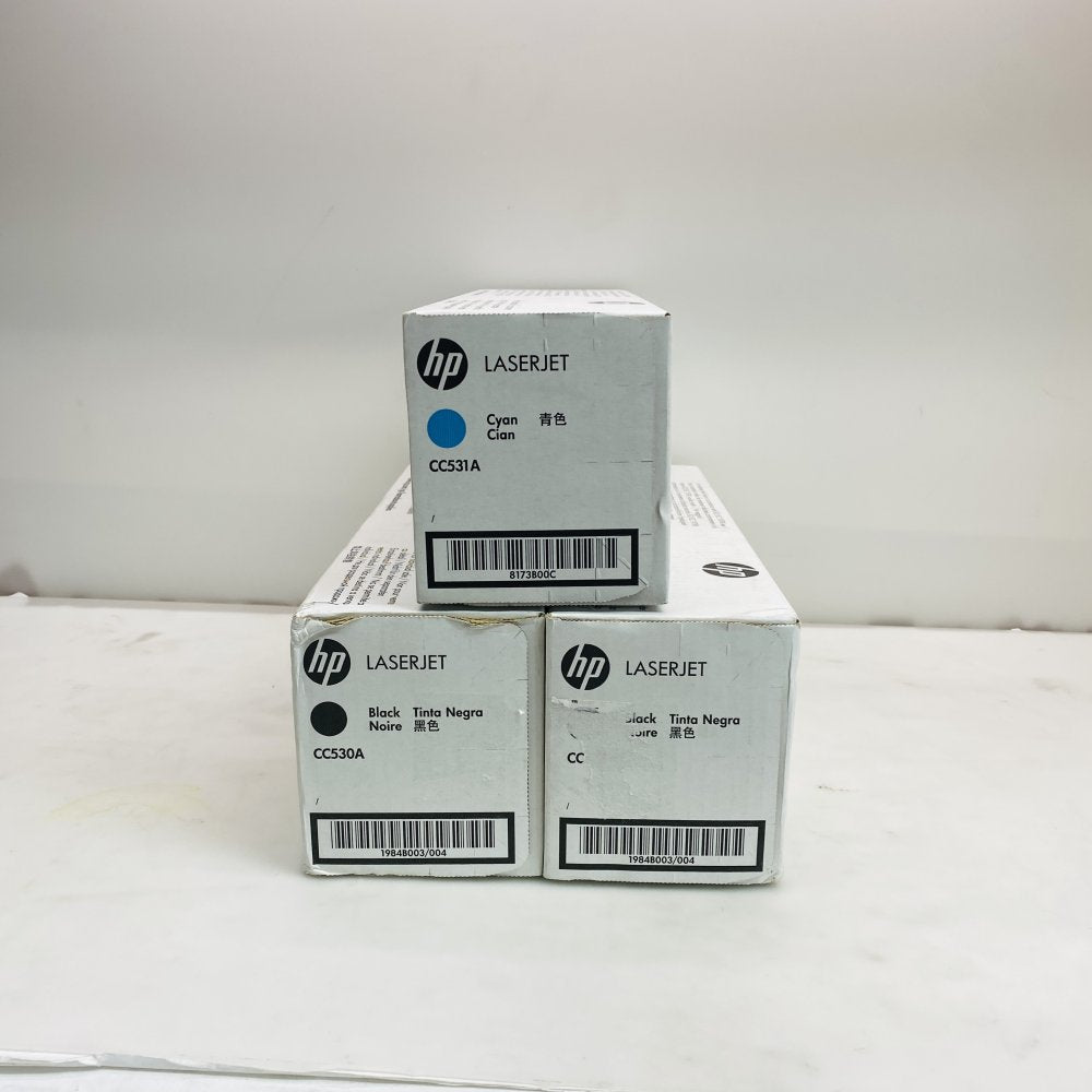 Job Lot HP LaserJet 304A 2 x Black & Cyan Genuine Toner Cartridges (Grade A)
