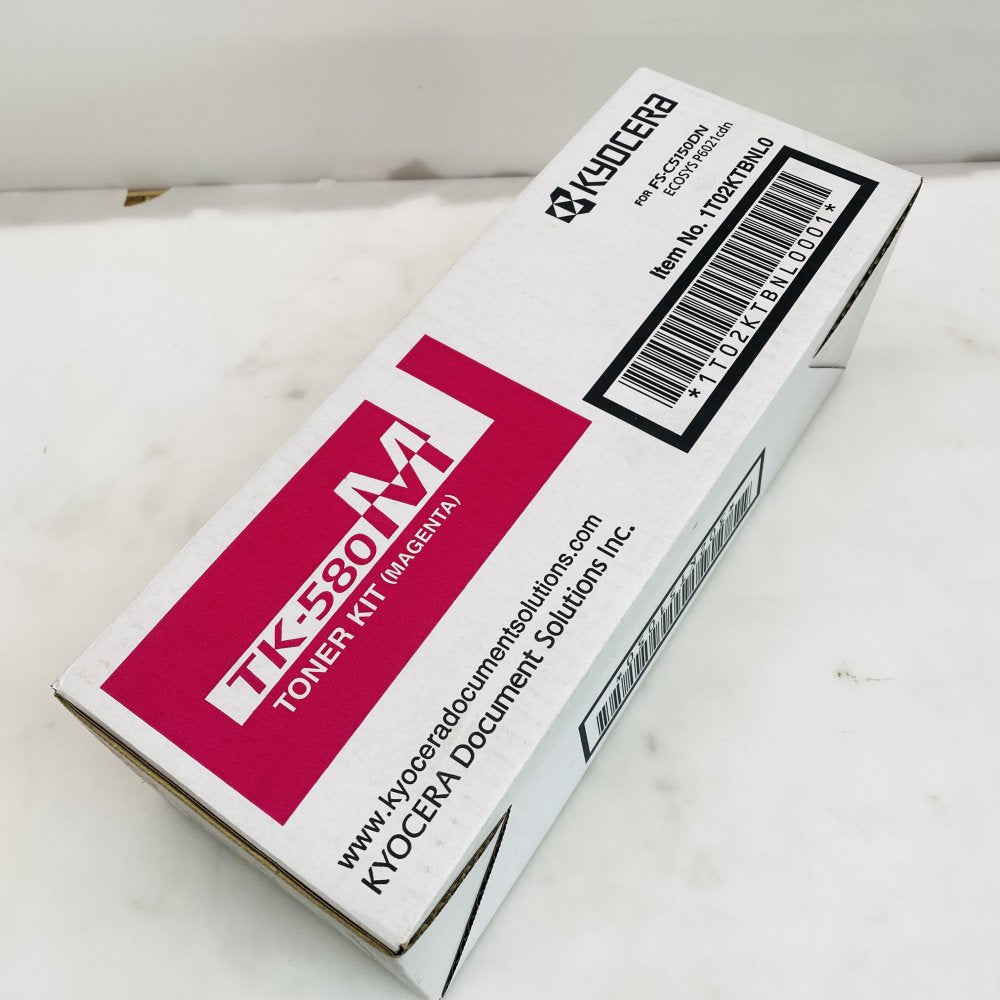 Kyocera TK-580M Magenta Toner Kit OEM Genuine - Fits FS-C5150DN / ECOSYS Grade A