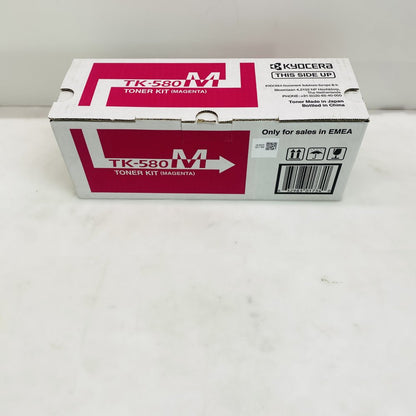 Kyocera TK-580M Magenta Toner Kit OEM Genuine - Fits FS-C5150DN / ECOSYS Grade A