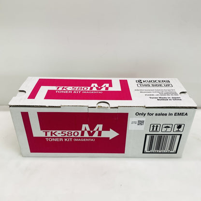 Kyocera TK-580M Magenta Toner Kit OEM Genuine - Fits FS-C5150DN / ECOSYS Grade A