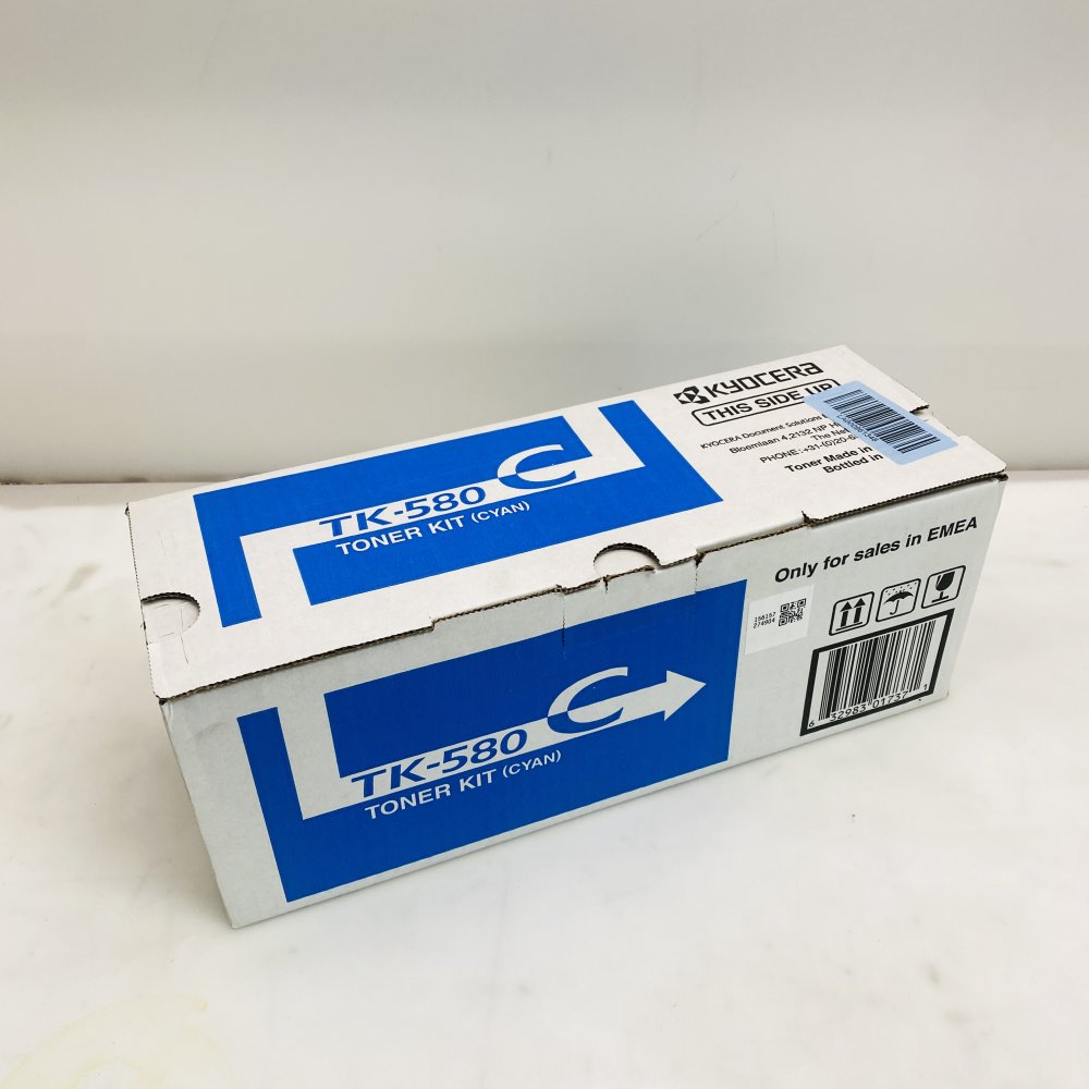 Kyocera TK-580C Cyan Toner Kit Genuine for FS-C5150DN / ECOSYS P6021cdn Grade A