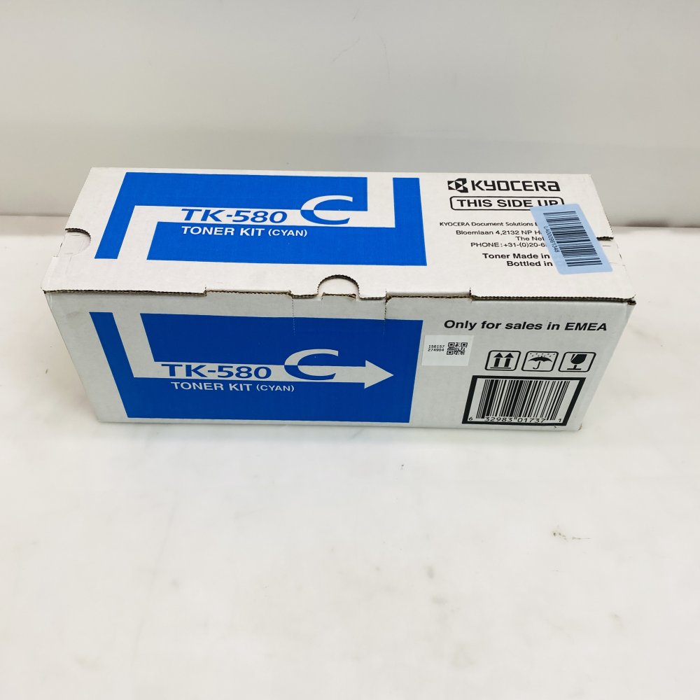 Kyocera TK-580C Cyan Toner Kit Genuine for FS-C5150DN / ECOSYS P6021cdn Grade A