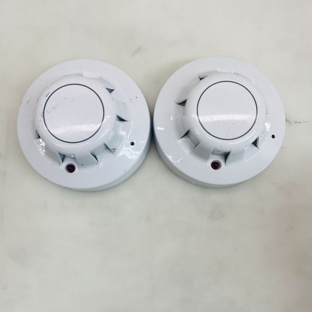 Apollo Series65 Ionisation Smoke Detectors (Pair) Used Mounting Bases Grade B