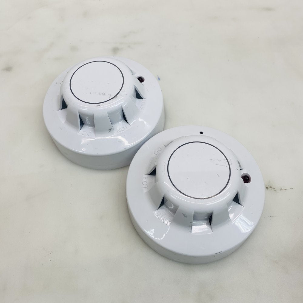Apollo Series65 Ionisation Smoke Detectors (Pair) Used Mounting Bases Grade B