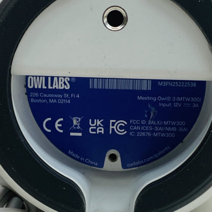 OWL Labs Meeting Owl 3 (MTW300) 360° Video Conferencing Camera Grade C