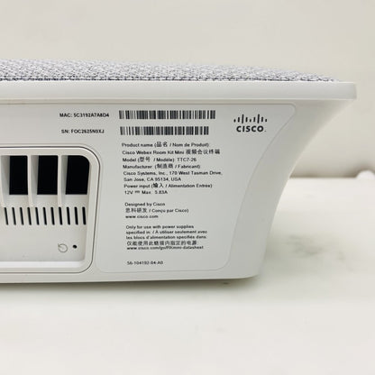 Cisco Webex Room Kit Mini TTC7-26 w/ Touch 10 TTC5-09 Controller (Grade A)