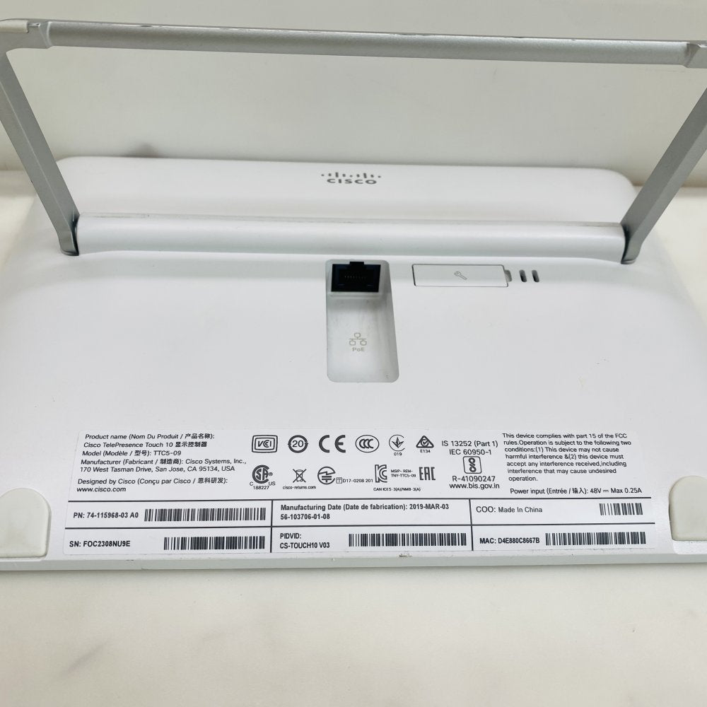 Cisco Webex Room Kit Mini TTC7-26 w/ Touch 10 TTC5-09 Controller (Grade A)