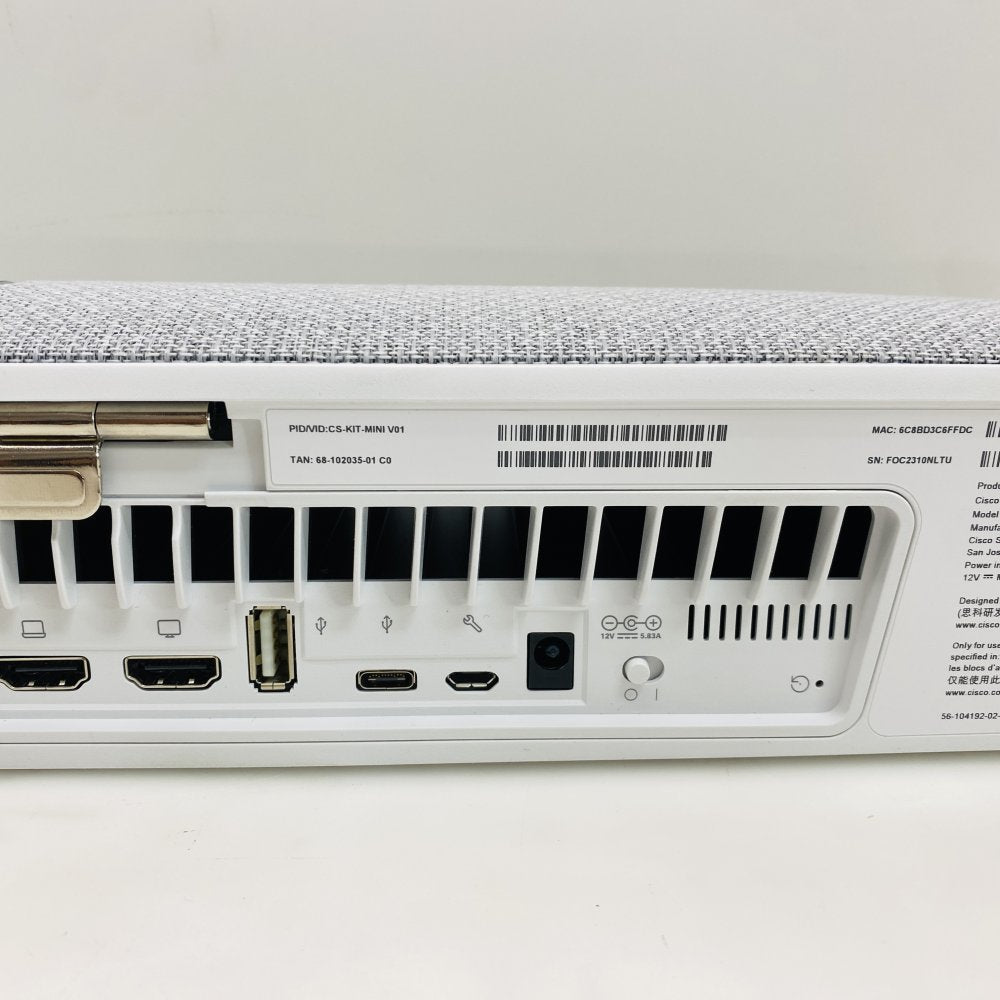 Cisco Webex Room Kit Mini TTC7-26 + Touch 10 TTC5-09 w/ Wall Mount (Grade A)
