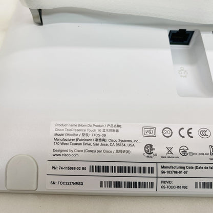 Cisco Webex Room Kit Mini TTC7-26 + Touch 10 TTC5-09 w/ Wall Mount (Grade A)