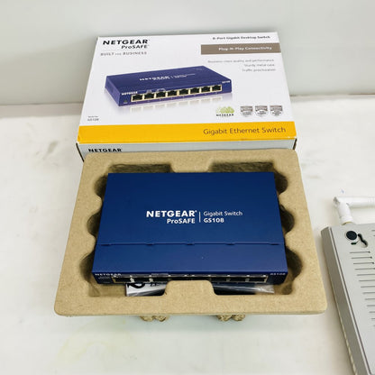 NETGEAR ProSAFE GS108 8-Port Gigabit Switch + DrayTek Vigor2850n Router Grade B