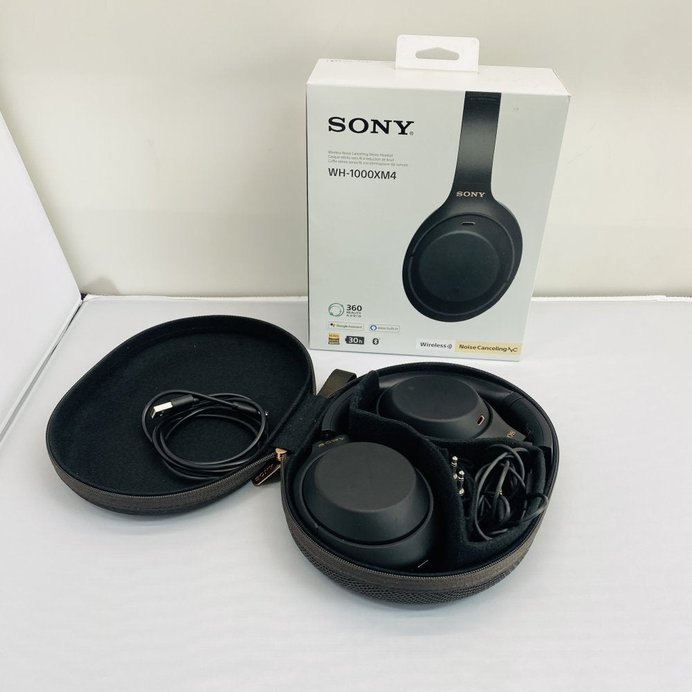 Sony WH-1000XM4 Wireless Noise Cancelling Headphones w/ Case & Cables