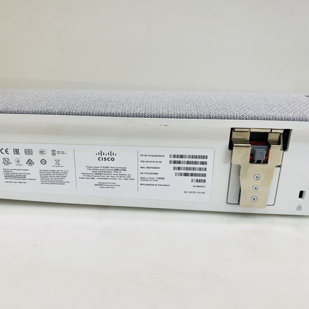 Cisco Webex Video Conference Kit Pro Quad Camera TTC8-10 - NO PSU (Grade D)