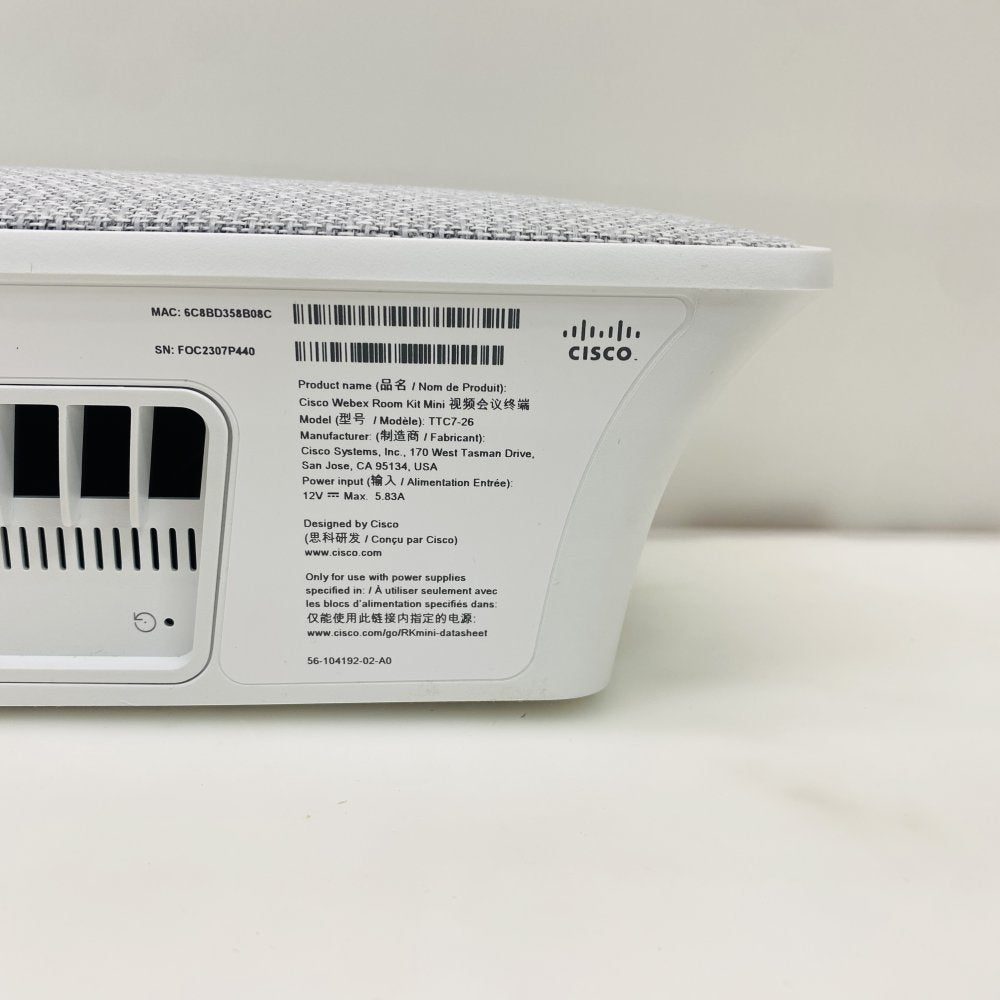 Cisco Webex Room Kit Mini TTC7-26 Video Bar + Cisco Touch 10 TTC5-09 (Grade A)