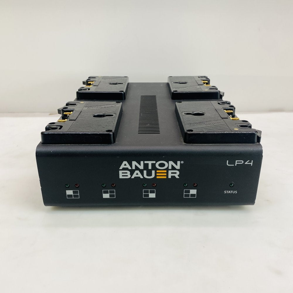 Anton Bauer LP4 4-Bay Gold Mount Battery Charger Dock Grade C