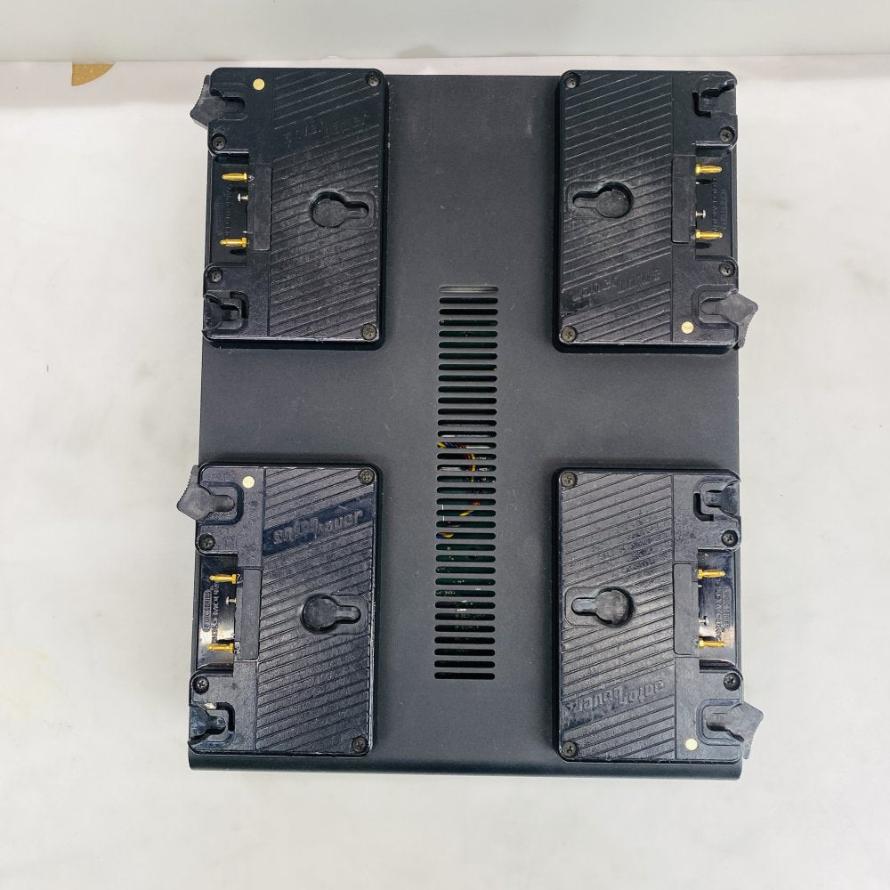 Anton Bauer LP4 4-Bay Gold Mount Battery Charger Dock Grade C