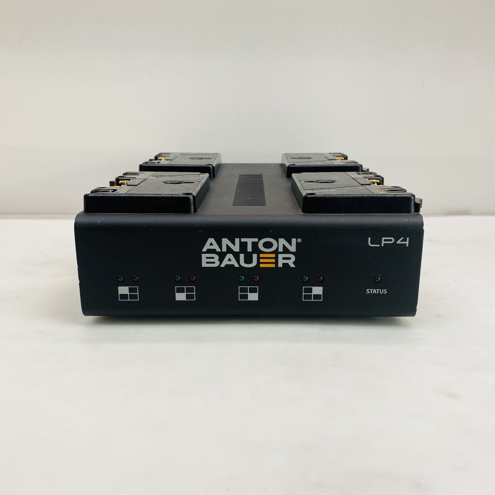 Anton Bauer LP4 4-Bay Gold Mount Battery Charger Dock Grade C