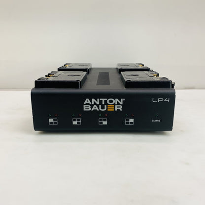 Anton Bauer LP4 4-Bay Gold Mount Battery Charger Dock Grade C