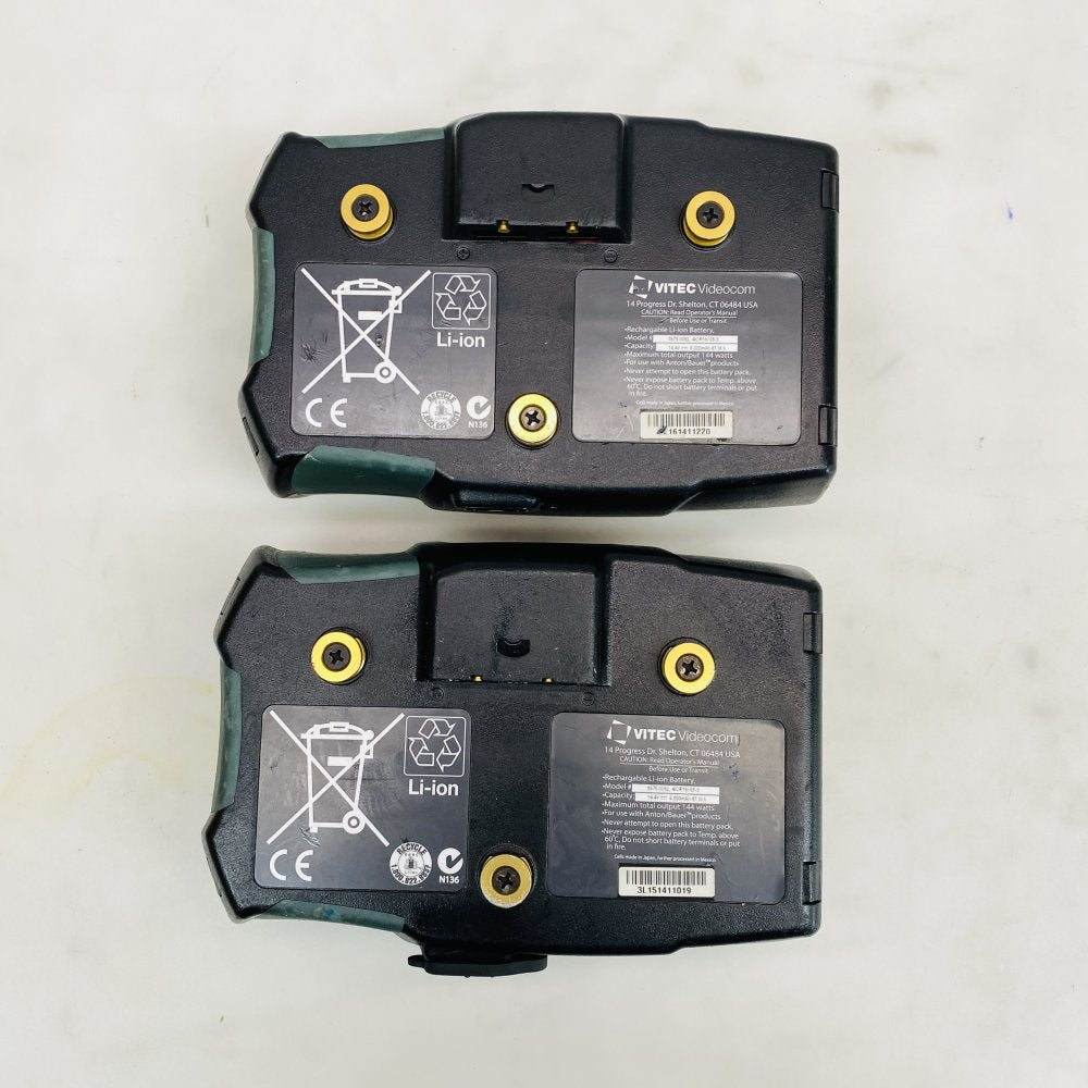 Anton Bauer Digital Series 90 14.4V 6000mAh Li-ion Camera Batteries Pair Grade C