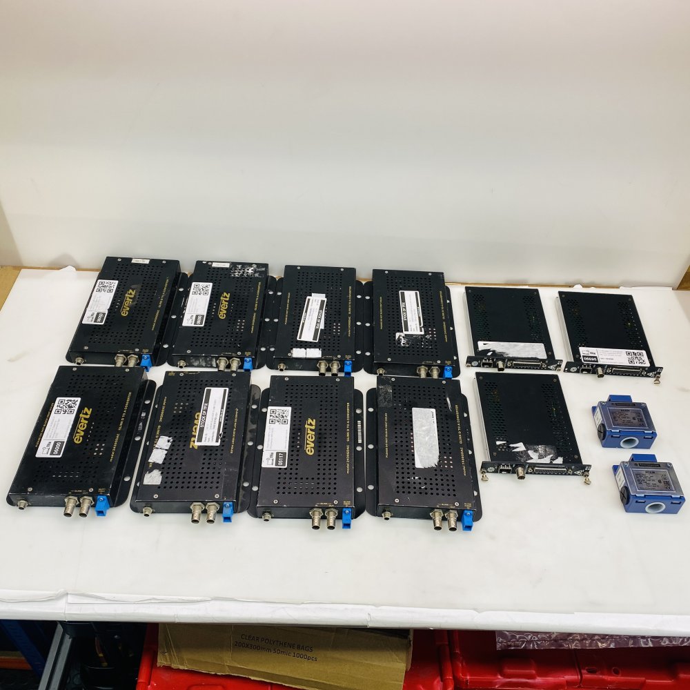 Job Lot Evertz 2430GDAC GLINK D-to-A Converter + Meridian Modules & Telemec XCKM
